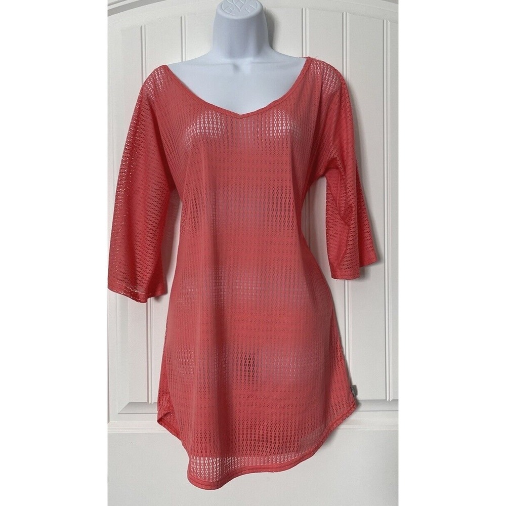 O'Neill Womens XS Coral Mesh Swimsuit Cover Up 3/4 Sleeve Lightweight - Picture 3 of 9